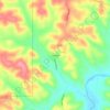 Mappa topografica Cornwall, altitudine, rilievo