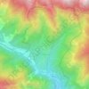 Mappa topografica Berthemont-les-Bains, altitudine, rilievo