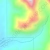 Mappa topografica South (Middle) Sister, altitudine, rilievo