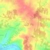 Mappa topografica Les Vignauds, altitudine, rilievo