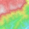 Mappa topografica Bordevieille, altitudine, rilievo