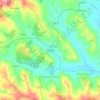 Mappa topografica Merceana, altitudine, rilievo