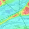 Mappa topografica La Capellière, altitudine, rilievo