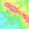 Mappa topografica La Faucherie, altitudine, rilievo