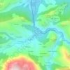 Mappa topografica Santolaya, altitudine, rilievo