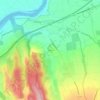 Mappa topografica Pouyet, altitudine, rilievo
