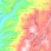 Mappa topografica Borrero, altitudine, rilievo