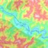 Mappa topografica 拓石镇, altitudine, rilievo