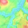 Mappa topografica Beaugy, altitudine, rilievo