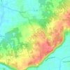 Mappa topografica Guéry, altitudine, rilievo