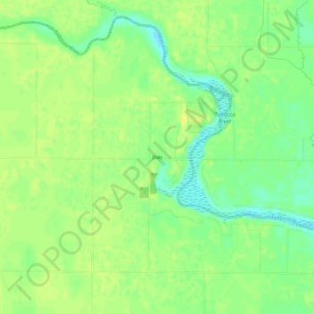 Mappa topografica Dale, altitudine, rilievo