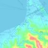 Mappa topografica Banga, altitudine, rilievo