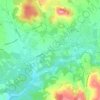 Mappa topografica Le Chêne, altitudine, rilievo