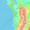 Mappa topografica Chocó, altitudine, rilievo