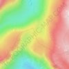 Mappa topografica Stake Pass, altitudine, rilievo