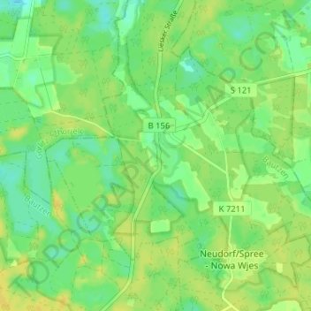 Mappa topografica Lieske, altitudine, rilievo