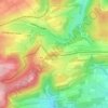 Mappa topografica Hülsen-Berg, altitudine, rilievo
