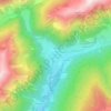 Mappa topografica Weissenbach - Rio Bianco, altitudine, rilievo