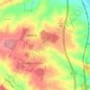 Mappa topografica Catmere End, altitudine, rilievo