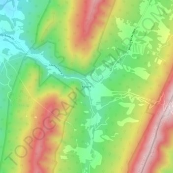 Mappa topografica Basore, altitudine, rilievo