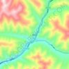 Mappa topografica 歇武镇, altitudine, rilievo