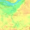 Mappa topografica Shellbrook, altitudine, rilievo