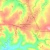 Mappa topografica Marechal Cândido Rondon, altitudine, rilievo
