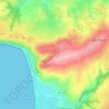 Mappa topografica Le Val Mulet, altitudine, rilievo