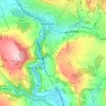 Mappa topografica Starkholmes, altitudine, rilievo