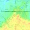 Mappa topografica Avon Center, altitudine, rilievo