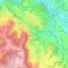 Mappa topografica La Dartamas, altitudine, rilievo