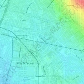 Mappa topografica Valla, altitudine, rilievo
