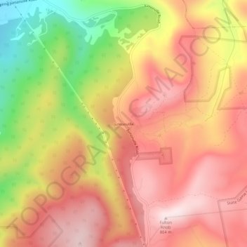 Mappa topografica Jumonville, altitudine, rilievo