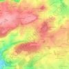 Mappa topografica Valette, altitudine, rilievo