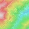 Mappa topografica Lobbie, altitudine, rilievo