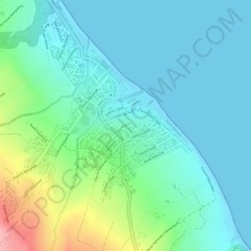 Mappa topografica Petit Saint-Pierre, altitudine, rilievo