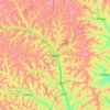 Mappa topografica 清涧县, altitudine, rilievo