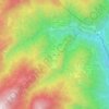 Mappa topografica Cervara, altitudine, rilievo