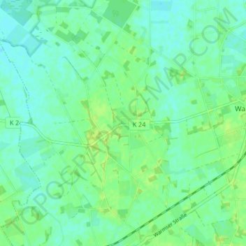 Mappa topografica Hauskämpen, altitudine, rilievo