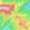 Mappa topografica Passo Zovo, altitudine, rilievo