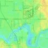 Mappa topografica Altos Verdes, altitudine, rilievo