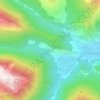 Mappa topografica Saleix, altitudine, rilievo