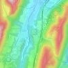 Mappa topografica Girardière, altitudine, rilievo