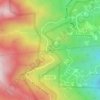 Mappa topografica Green Mountain Falls, altitudine, rilievo