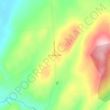 Mappa topografica Enosburg Center, altitudine, rilievo