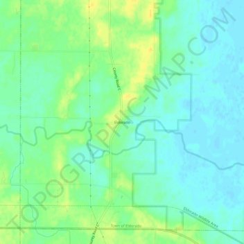 Mappa topografica Eldorado, altitudine, rilievo
