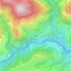 Mappa topografica Eschenau im Pinzgau, altitudine, rilievo