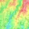 Mappa topografica Piangaud, altitudine, rilievo