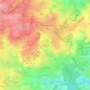 Mappa topografica Baroucheix, altitudine, rilievo