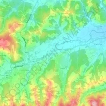 Mappa topografica Hörmsdorf, altitudine, rilievo